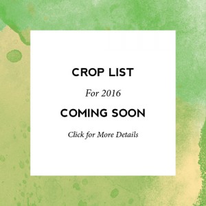 2016 CSA Crop List